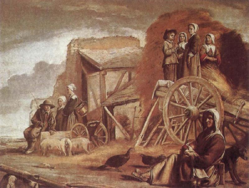 Louis Le Nain The Cart or Return from Haymaking Norge oil painting art